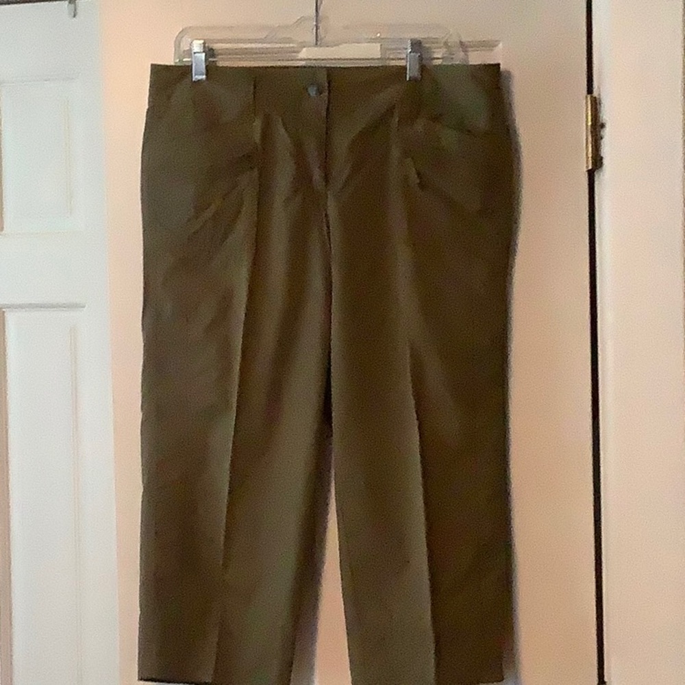 NWT Ann Taylor Lindsay cut cotton cropped pants.
